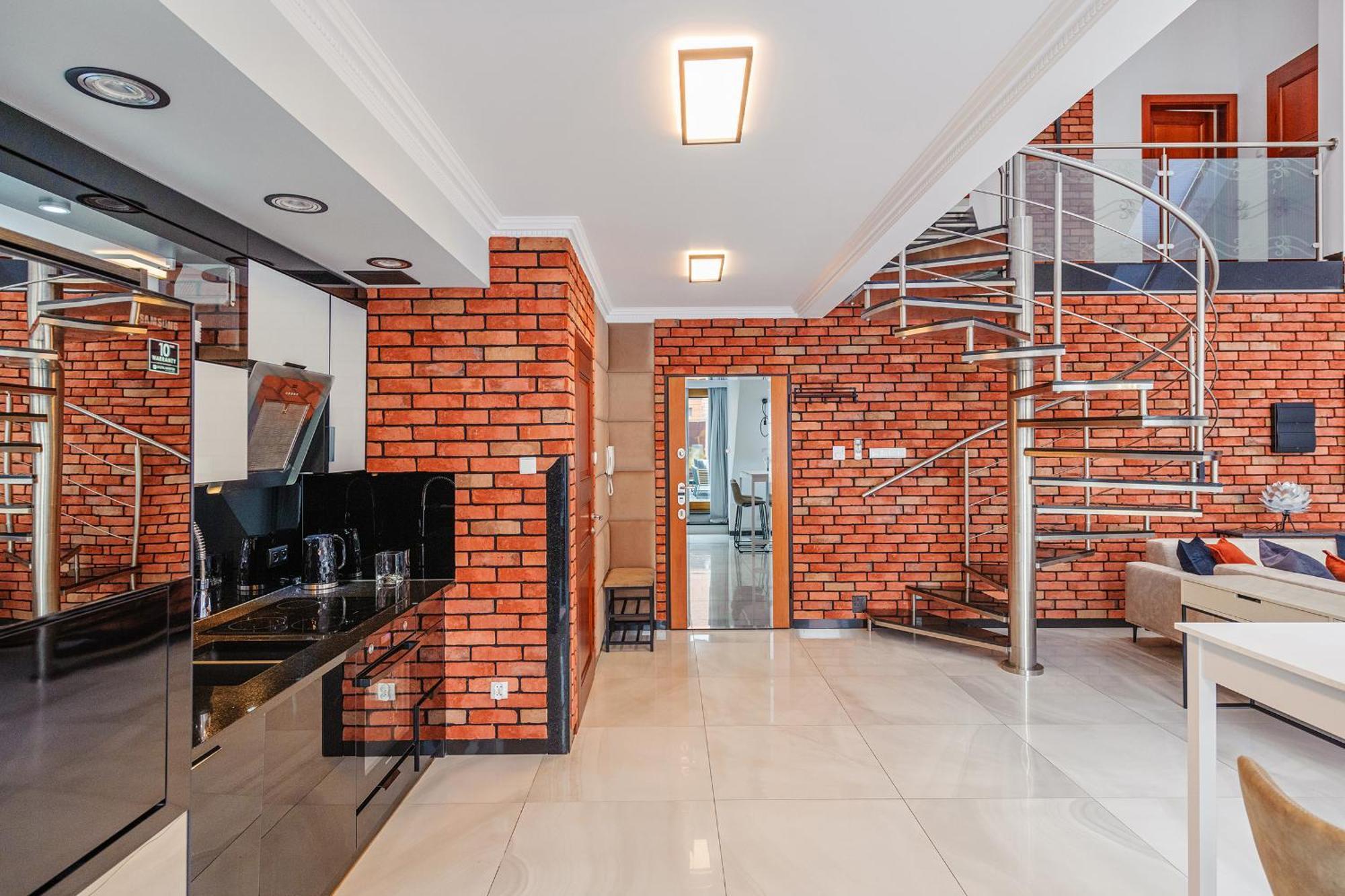 Walk - Premium Duplex With Terrace + 2 Parking Apartment Danzig